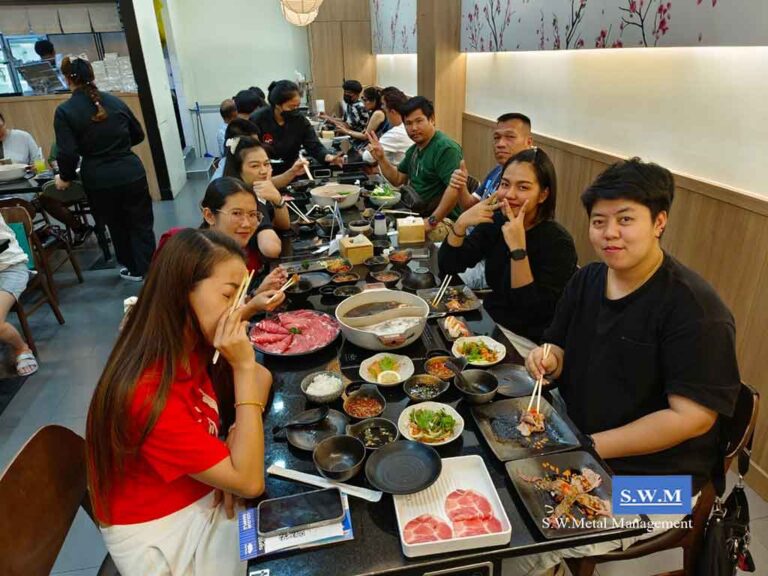กินเลี้ยงฉลองยอดขายเดือน ก.พ. 68